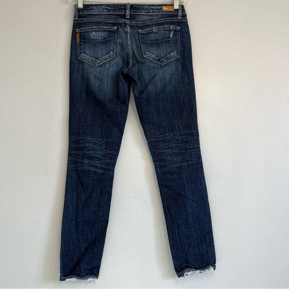 Paige Women's Skyline Distressed Skinny Ankle Jeans Sz 27 Low Rise - Picture 7 of 11